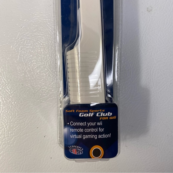 Wii Golf Club Attachment iConcepts Nintendo Remote Gaming Safe Safety Foam New - Picture 3 of 6